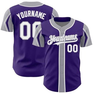 Chemises en jersey de baseball personnalisées pour hommes Vierges de sublimation respirante avec option de taille Plus avec nom de l'équipe - Product Image 5