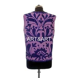 Traditionnel indien folklorique ethnique Suzani veste belle main brodé femmes Style bohème gilet gilet pour demoiselles d'honneur - Product Image 6