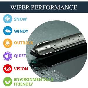 Alta qualità 3 pezzi tergicristalli Set tergicristallo posteriore (24 + 18 + 14) per auto Volvo realizzato in vetro gomma naturale Pickup disossato - Product Image 2