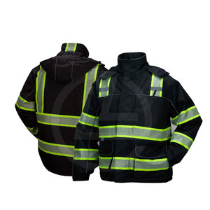 <b>Men's</b> Lightweight Breathable Workwear <b>Jacket</b> with Stand Collar <b>Utility</b> Design Full Front Zipper Customizable Winter Ready - Product Image 1
