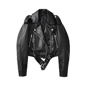 Vestes matelassées en cuir véritable pour femmes les plus vendues Style Sport grande taille Slim Fit coton imprimé vêtements d'extérieur respirants - Product Image 1