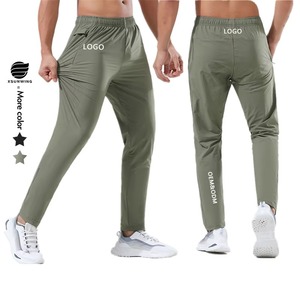 Pantalones de chándal holgados sencillos de nueve puntos a la moda informal de verano para hombre al por mayor, pantalones deportivos para correr, pantalones de gimnasio - Product Image 1