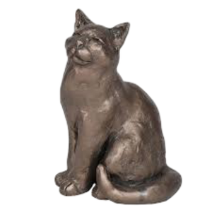Escultura de gato de Metal hecha a mano, escultura de lujo decorativa moderna del océano, escultura de decoración de boda Duo, escultura pulida moderna - Product Image 1