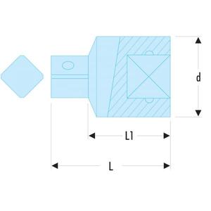 Acoplador Facom de 1/2'' a 3/8'', Conector de Alta Calidad para Uso Versátil - Product Image 2