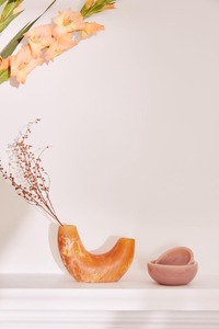 Jarrón de resina para decoración del hogar Jarrón con textura de mármol y jarrón con patrón de remolino acuático utilizado en oficina, hogar y faizacraft - Product Image 2