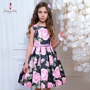 Stilnyashka 13295-2 abbigliamento per bambini Rose Print flower girls abiti abiti da principessa per ragazze abbigliamento per bambini piccoli all'ingrosso - Product Image 3