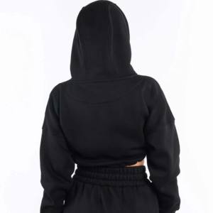 Ropa de calle personalizada para mujer, Top corto con capucha, sudaderas y sudaderas informales para mujer, Jersey recortado, Sudadera con capucha de gran tamaño para mujer 2026 - Product Image 2