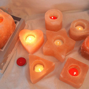 โคมไฟเชิงเทียนหินหิมาลัยสไตล์รักเป็นมิตรต่อสิ่งแวดล้อมทำด้วยมือโคมไฟงานฝีมือธรรมชาติสำหรับตกแต่งบ้าน - Product Image 4