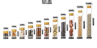 Flacon en verre transparent de 30 mm de qualité supérieure avec bouchon à vis, conteneur polyvalent pour médicaments, thé, capsules d'agarwood - Vente en gros
