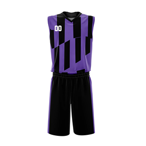 Maillots et shorts de basketball OEM grande taille, kits personnalisés avec designs imprimés, séchage rapide, légers, 100 % polyester, vêtements de sport unisexes pour adultes - Product Image 3