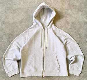 Sweat à capuche personnalisé de haute qualité 100% coton brodé avec logo et doublure anti-rétrécissement pour l'hiver - Product Image 3