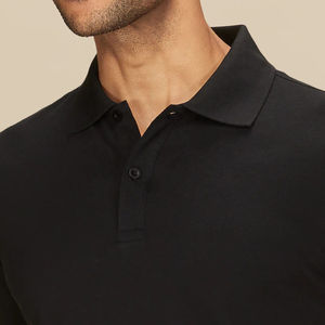 Vente en gros 100% coton T-shirt col rond pour hommes de haute qualité vierge impression personnalisée bleu soie OEM Logo tissu tricoté uni - Product Image 2