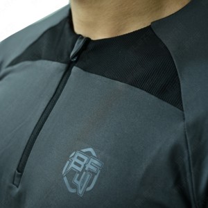 Pull à col montant réversible pour homme 2025, 100 % polyester, sport d'automne, fitness, anti-UV, extensible dans les quatre sens, respirant, séchage rapide - Product Image 5