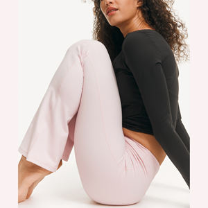 Leggings acampanados de alta calidad para mujer, mallas de Yoga con cintura elástica, pantalones de entrenamiento duraderos, venta al por mayor Oem Odm - Product Image 5