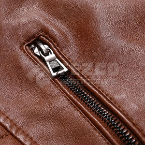 แจ็กเก็ตหนังฤดูหนาวสำหรับผู้ชายวินเทจหนังฤดูหนาวดีไซน์ตามสั่ง - Product Image 5