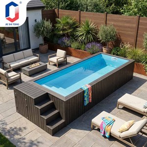 Piscine hors sol personnalisée en acrylique et fibre de verre, prête à l'emploi, pour jardin, villa, complexe hôtelier - Product Image 1
