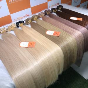 Vente Flash de haute qualité 100% Remy Extensions de cheveux humains kératine droite naturelle pointe plate longue longueur - Product Image 2