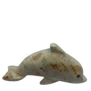 ปลาโลมาหินอ่อนแกะสลักด้วยมือตกแต่งบ้านปลาโลมาหินอ่อนแกะสลักด้วยมือหินอ่อนตกแต่งปลาโลมาหินอ่อนสีขาว - Product Image 3