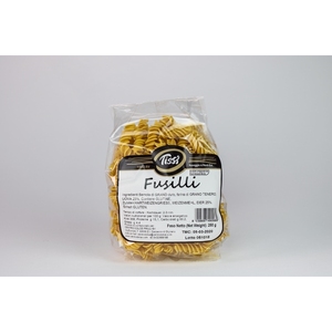 Pasta Fusilli Tissi 250g 12pz, Grano Duro come Ingrediente Principale, Non Raffinata, Forma Speciale, Tempo di Cottura 2-3 minuti - Product Image 1