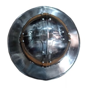 Casque de chevalier médiéval antique en acier doux, prêt pour le combat, pour les événements de reconstitution historique, le cosplay, la décoration de la maison et du bureau - Product Image 2