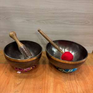 Bol sonore en métal de pratique quotidienne artisanal avec artisanat en métal d'alignement de bouddhisme de thème de chakra - Product Image 4