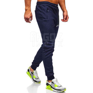 กางเกงจ็อกเกอร์ลำลองทรงสลิมฟิตเอวกลางน้ำหนักเบาสำหรับผู้ชาย แฟชั่นทันสมัย สวมใส่สบาย ผ้าวอช - Product Image 4