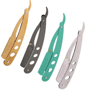 Mejor Empresa Pissco: Maquinilla de Afeitar de Barbero Plegable de Seguridad con Mango, Cuchilla Recta para Afeitar, Soporte para Maquinilla de Barbero, 1 Pieza - Product Image 4