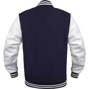Varsity Vestes Homme Classique Baseball Collège Lycée Faux Cuir Stand Bomber Veste Unisexe Coloré Club Survêtement Manteau - Product Image 6
