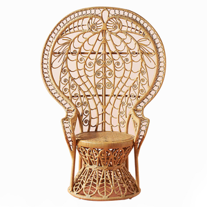 Wholesale Manufacturer Outdoor Furniture Rattan <b>Wicker</b> <b>Peacock</b> <b>Chairs</b> Banquet Event Wedding Party Garden Arm <b>Chairs</b> Luxury - Product Image 6
