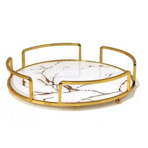 Bandejas de Servicio Decorativas Hechas a Mano con Acabado Brillante para Uso en Hogares, Hoteles y Catering, con Acabado Plateado para Decoraciones de Bodas - Product Image 5