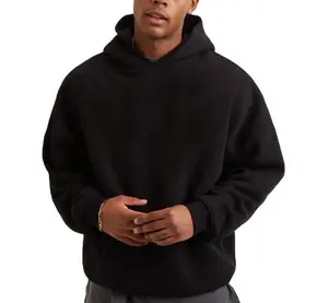New Arrival Fashion Cotton Black Oversize Mens Hoodies Custom Logo Jogging Sports Men's Hoodies Sweatshirts