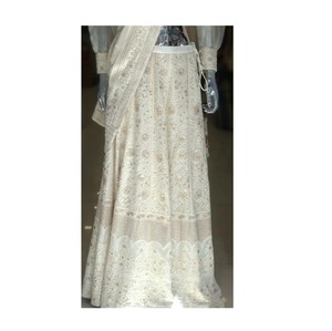 Conjunto completo de Georgette de viscosa sin costuras más vendido, tela Lehenga con 2,5 Mtr Dupatta y 1,2 Mtr, tela de blusa para venta de exportación - Product Image 1