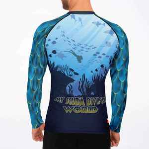 Rashguard pour sports nautiques pour hommes offrant une tenue ajustée, une sécurité et un matériau flexible pour une activité de plein air prolongée - Product Image 6