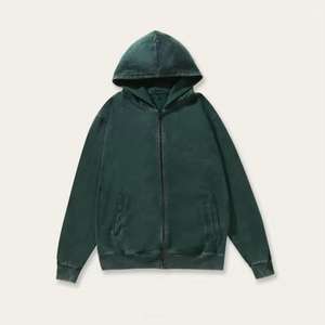 Sudaderas con Capucha Personalizadas con Logotipo, Tejido Grueso de Felpa Francesa, Estilo Vintage, Lavado Ácido, Desgastado, para Hombre - Product Image 3