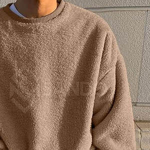 Sudadera Sherpa informal de color personalizado para hombres, ropa de moda, el mejor precio a la venta, algodón hecho en línea - Product Image 2