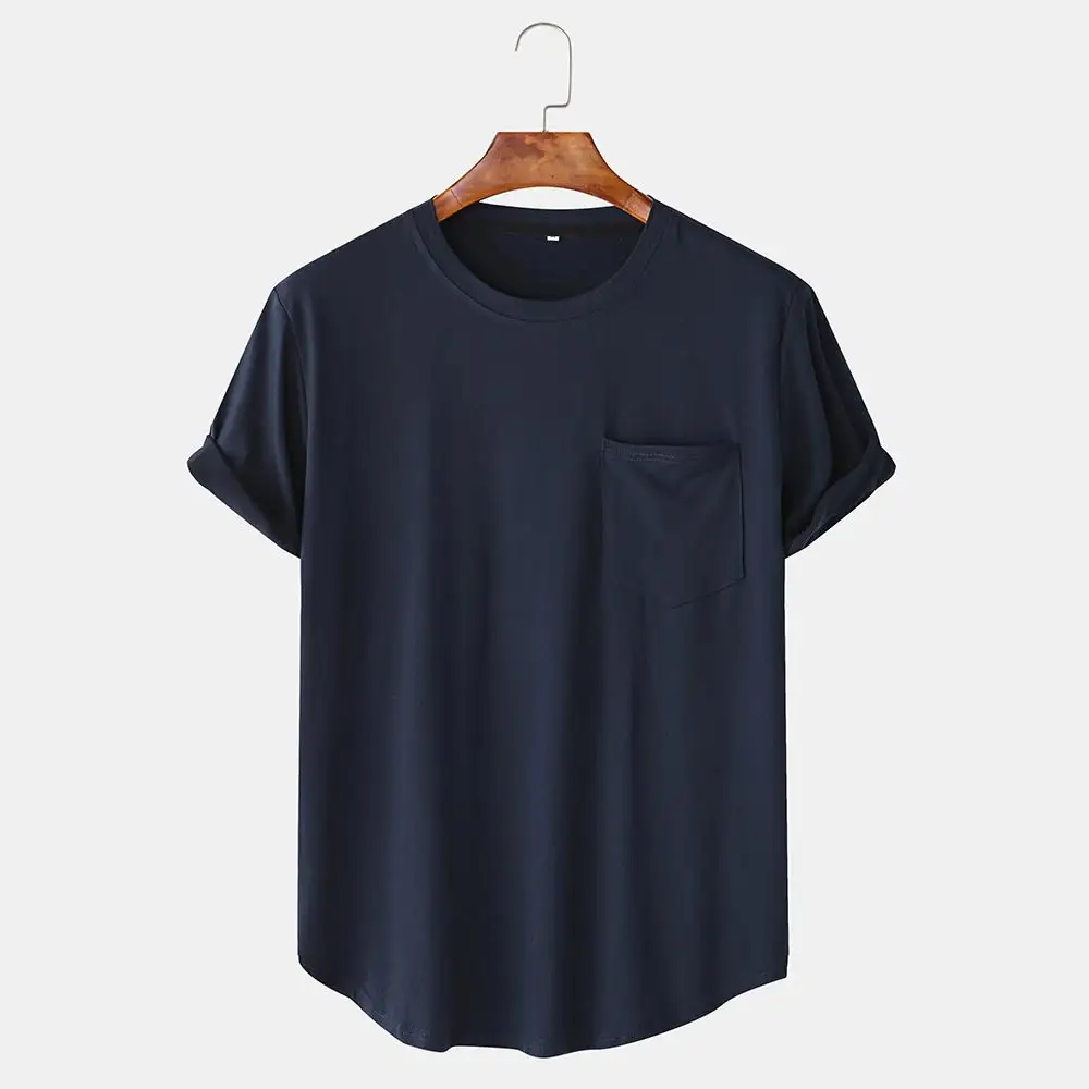 Ademende 95% Katoenen 5% Spandex Custom Plus Size Heren T-Shirts Custom Nieuwe Design T-Shirts