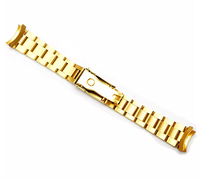 Bracelet en acier inoxydable 17mm 20mm avec boucle pliante en métal incurvée Accessoires de bracelet de plongée pour bracelet de montre Daytona avec logo