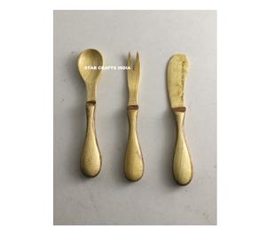 Accueil Accessoires de cuisine Salade en bois faite à la main Designer Nouveau Design Saladier Set de salade en bois de luxe de l'Inde - Product Image 6