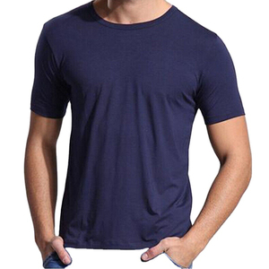 Camiseta de hombre hecha de material transpirable y de secado rápido más vendida, ropa informal, camisetas ajustadas lisas ajustadas a precio al por mayor, OEM - Product Image 1