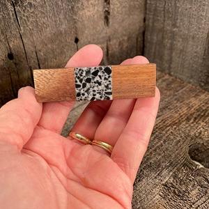 Pomo de gabinete de diseño único Tirador de cajón redondo de resina blanca y madera en forma Circular/ovalada/cuadrada/rectangular Manija de muebles - Product Image 4