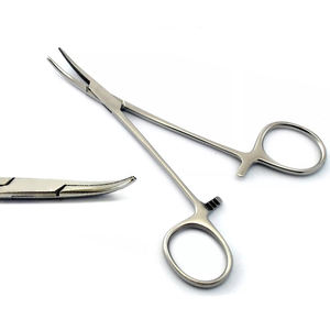 Pinza Hemostática de Acero Inoxidable de Alta Calidad, Tipo Mosquito, Curva, 12.5 cm, Pinza Quirúrgica - Product Image 4