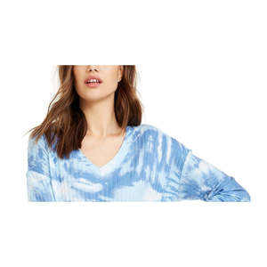 Maglietta leggera e comoda a costine tie-dye Crave Fame per ragazze, colore blu, taglia media - Moda per ragazze - Product Image 2