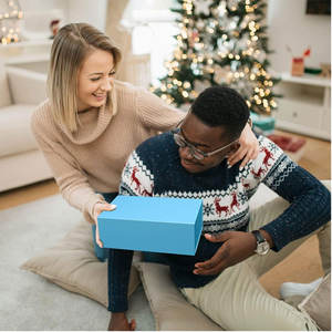 Caja de tarjeta magnética resistente y hermosa caja de regalo duradera sin lágrimas 12*6*4 pulgadas fácil de montar caja de regalo plegable Rectangular - Product Image 5