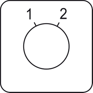 Interrupteur à came SCHNEIDER ELECTRIC KZ18061 Legend, têtes de montage à trou de 22 mm, 45x45 mm, couleur métallique, marquage 1 Harmony K - Product Image 1