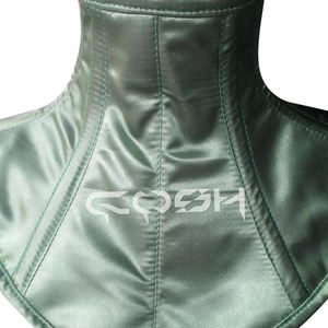 Green <b>Satin</b> <b>Bondage</b> Neck Corset - Product Image 2