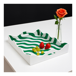 ถาดงานฝีมือเคลือบเงาคุณภาพสูง เป็นมิตรกับสิ่งแวดล้อม ศิลปะพื้นบ้านเวียดนาม งานฝีมือตกแต่ง ผลิตตามสั่ง ส่งออกทั่วโลก - Product Image 1