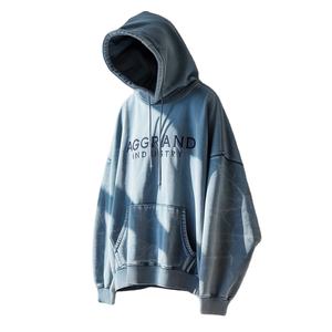 Logo personnalisé 100% coton French Terry Sun Fades Hoodies Sweat à capuche vintage lavé en poids lourd - Product Image 6