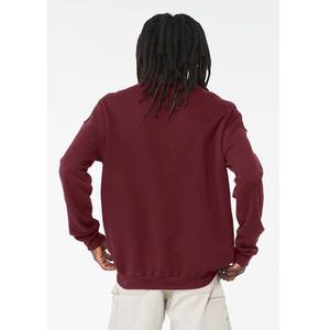 Men High Quality Fleece <b>Maroon</b> Large Winter Jumpers Loose Fit Sweatshirt - Product Image 2