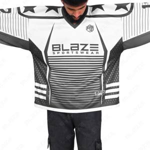 Camiseta de hockey sobre hielo para adultos con logotipo personalizado, camiseta de equipo profesional de sarga con sublimación, camiseta de hockey sobre hielo, camisetas para hombre - Product Image 3