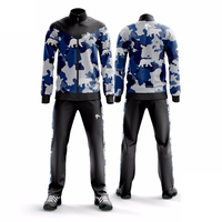 Survêtement Star Force International à fermeture éclair intégrale, design sportif, motif rayé, polyester respirant, unisexe adulte, vêtements d'automne